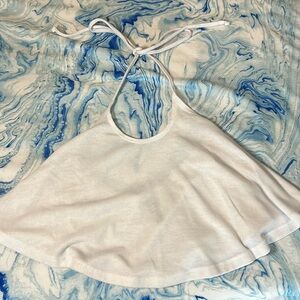 White halter top